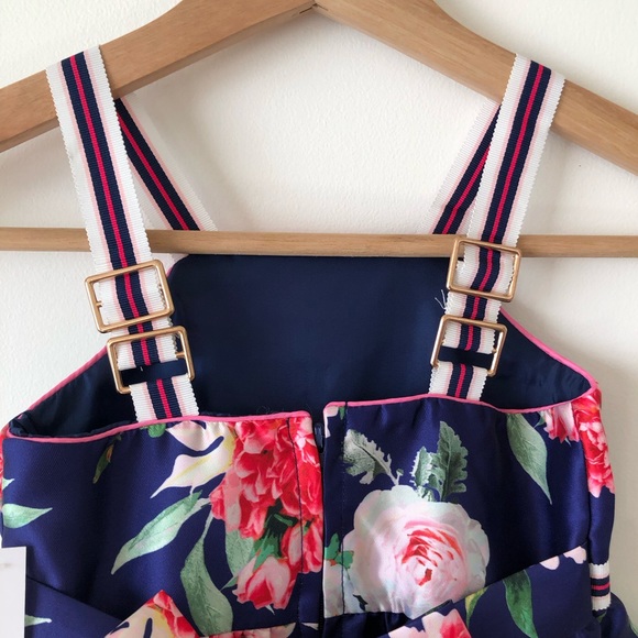 TAHARI Girls floral dress 2T Spring Formal Wedding Easter Church dress NEW - Picture 7 of 16